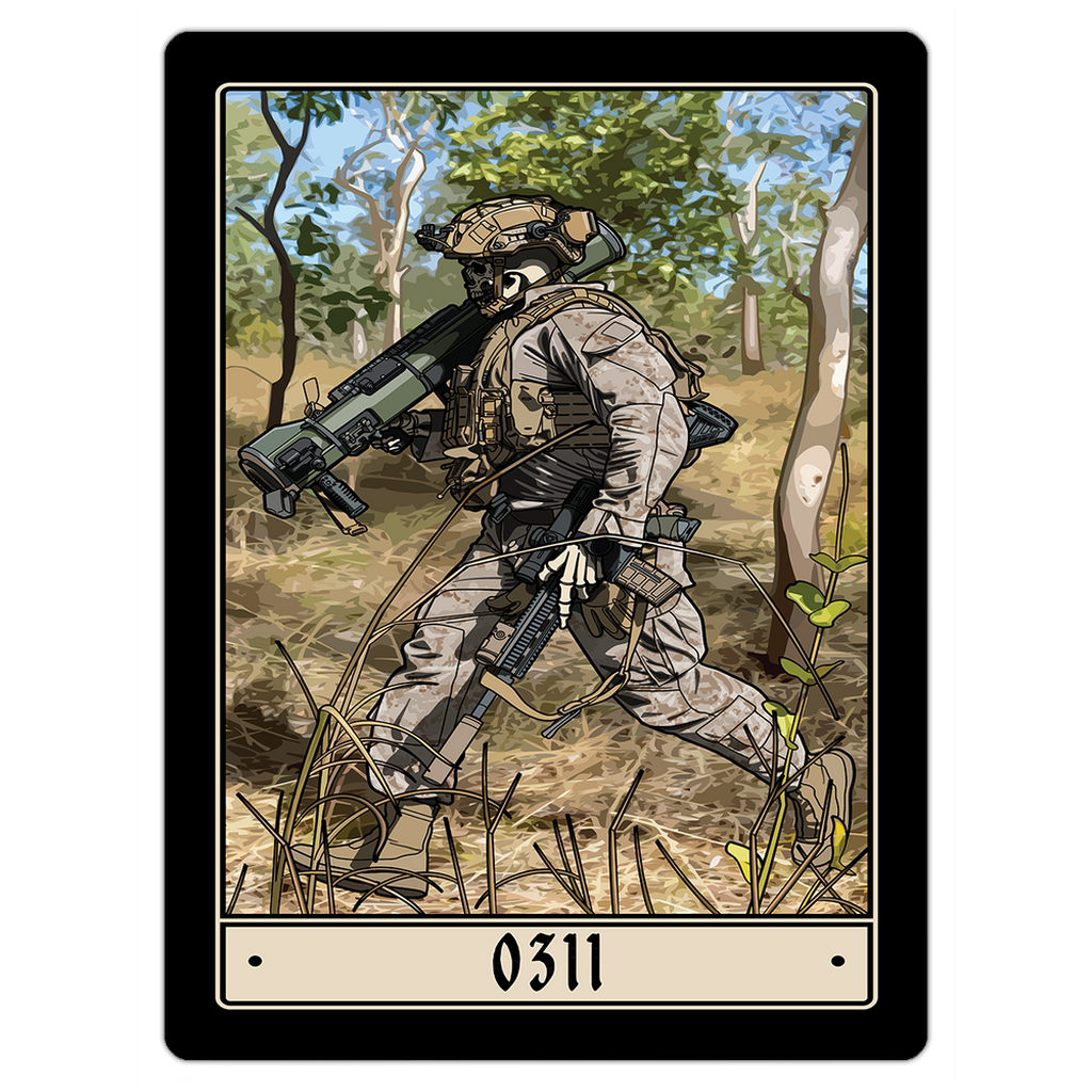 0311 Marine Rifleman Magnet - 3x4 inch