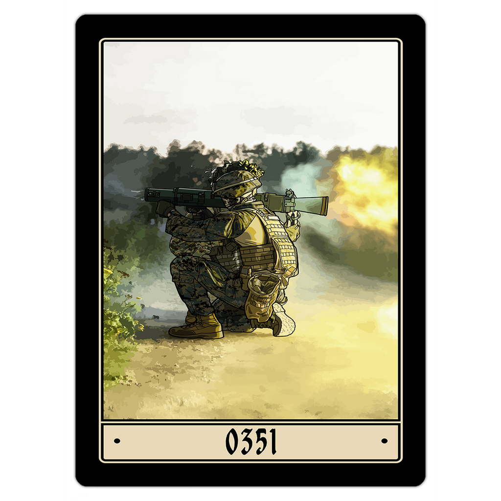 0351 Infantry Assaultman Magnet - 3x4 inch