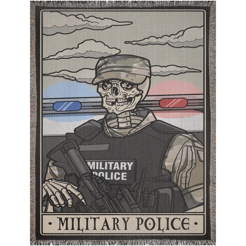 Military Police Woven Blanket