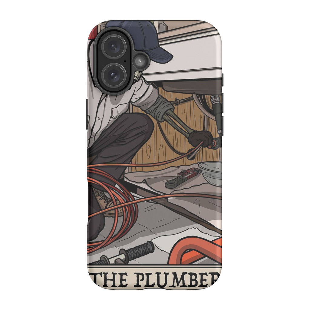 Plumber Phone Case - Premium Glossy Tough Case / iPhone 16 Plus