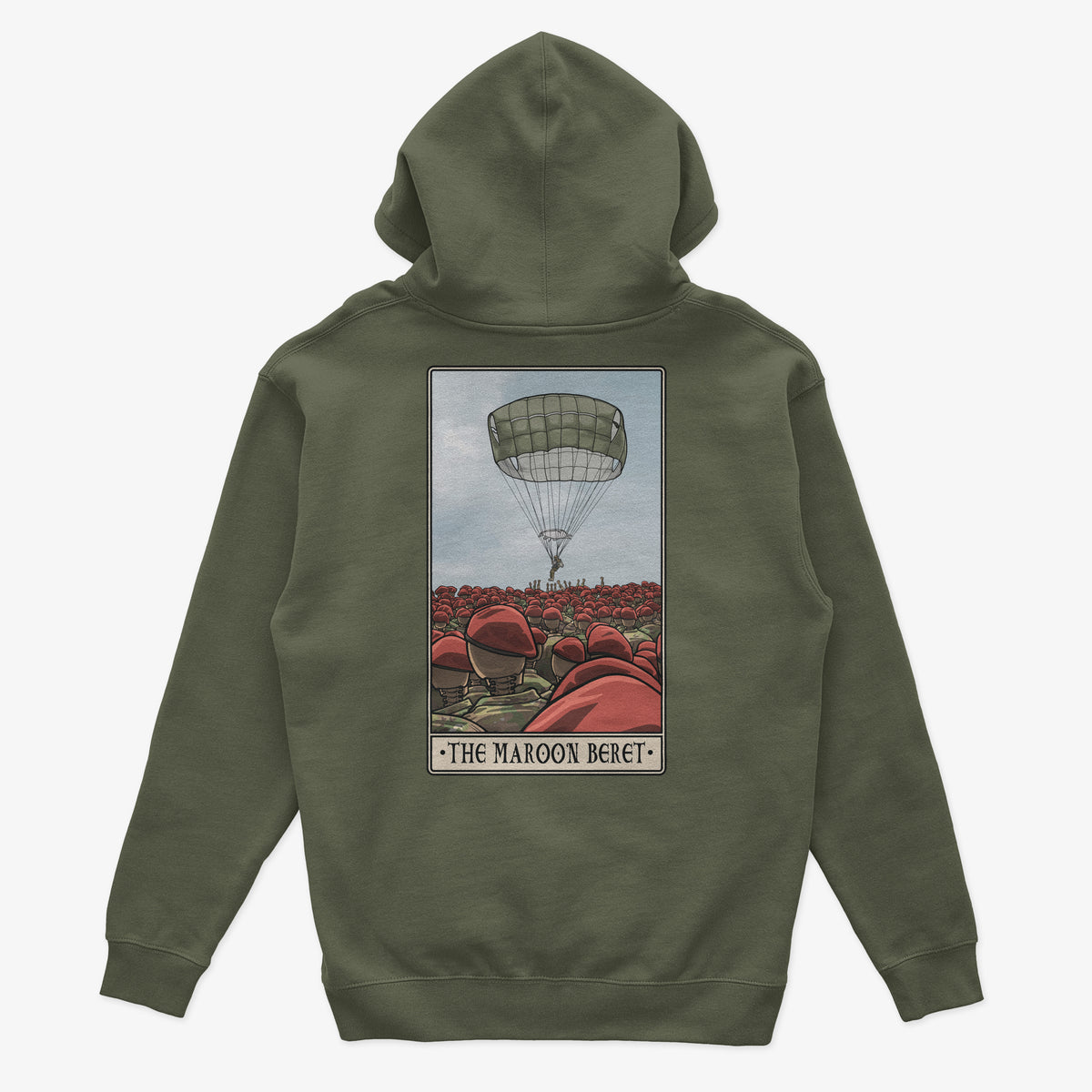 Maroon Beret Hoodie