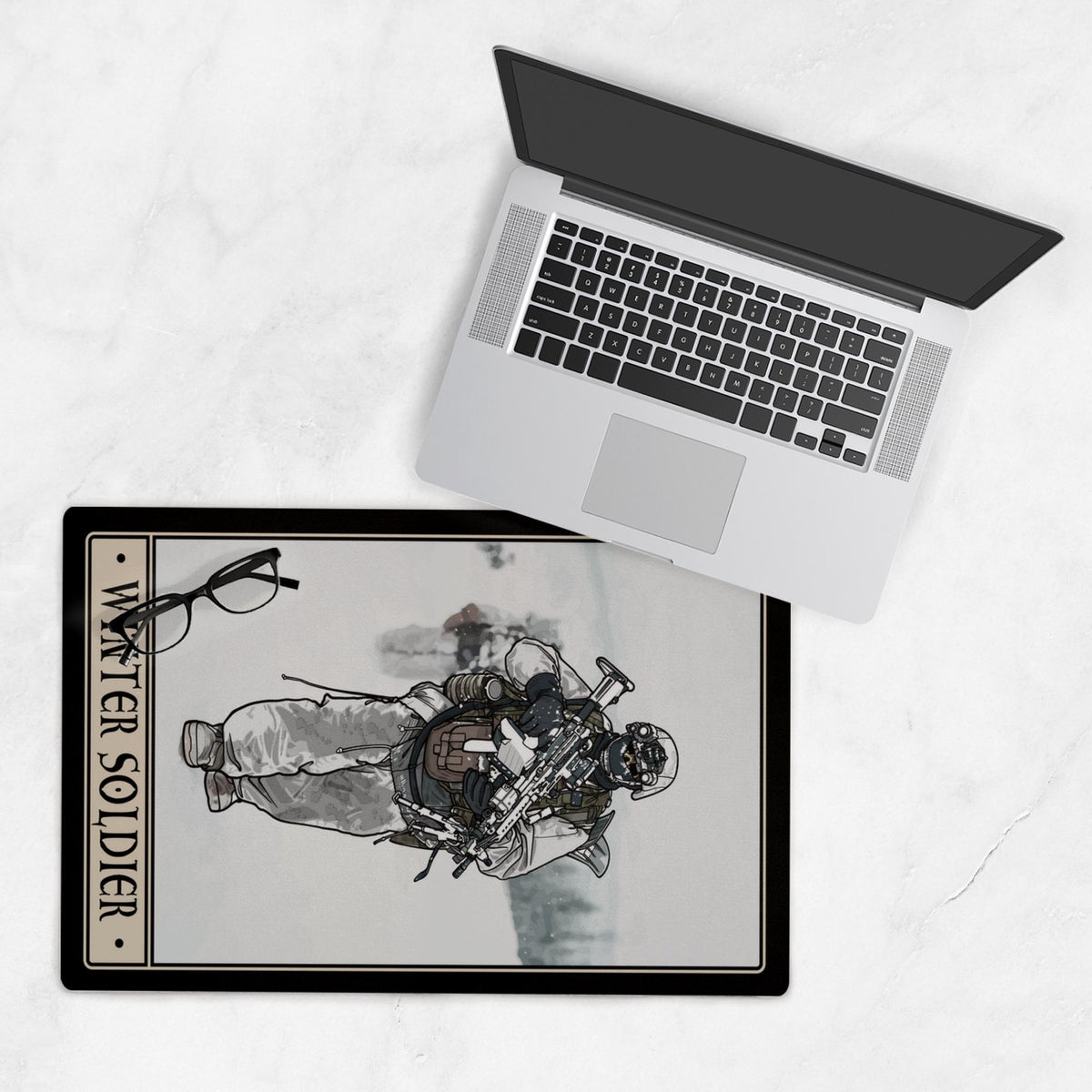 Winter Soldier Desk Mat - 12x18 inch