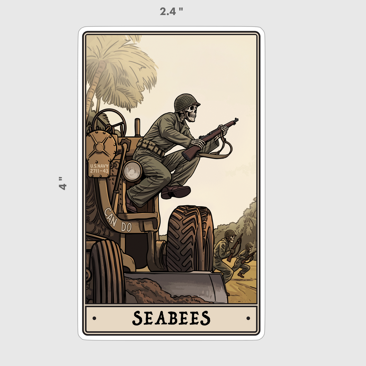 Seabees Redux Sticker
