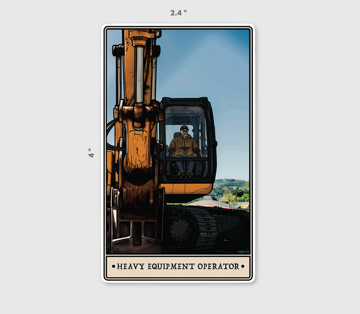 Heavy Equipment Operator Sticker