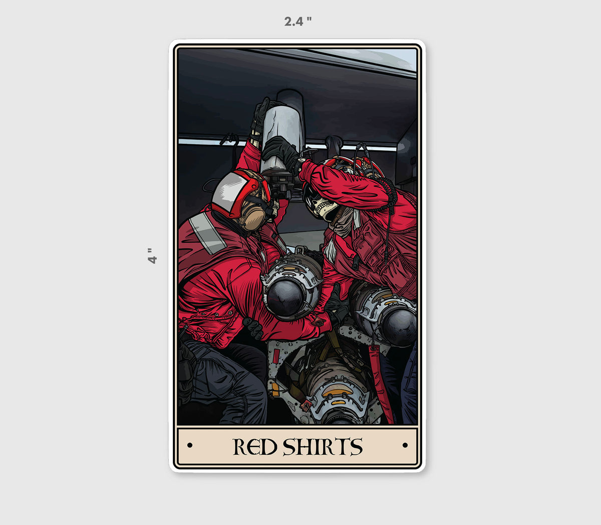 Red Shirts Sticker