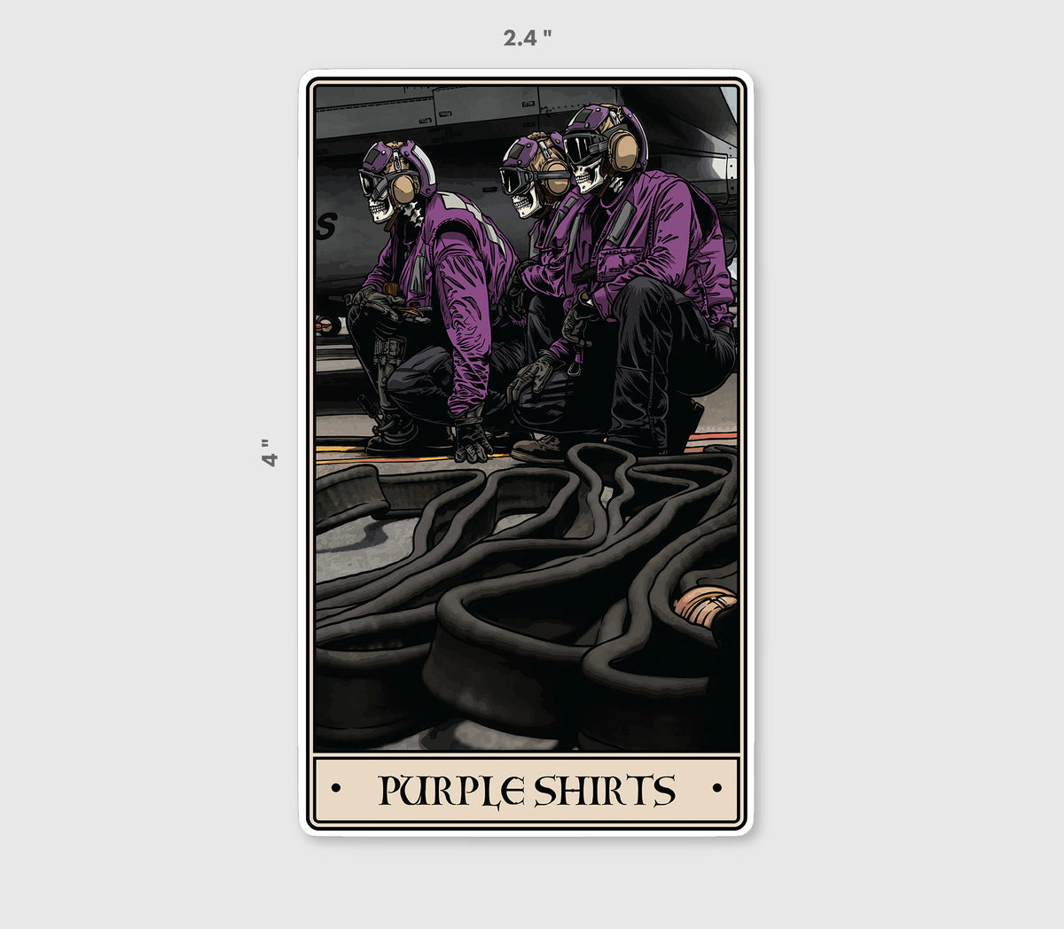 Purple Shirts Sticker