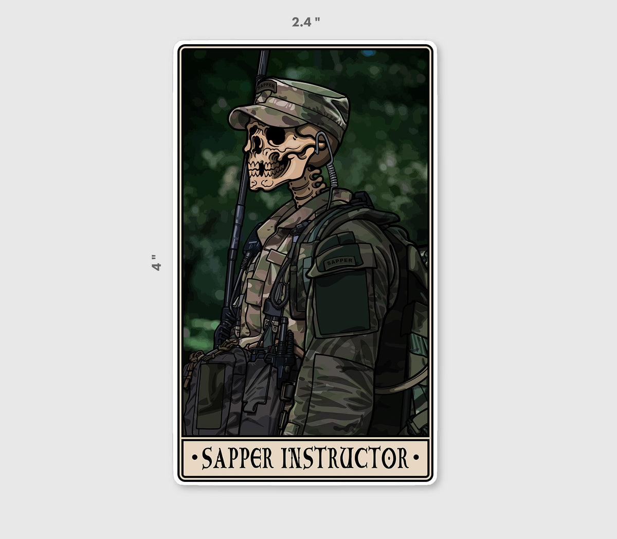 Sapper Instructor Sticker