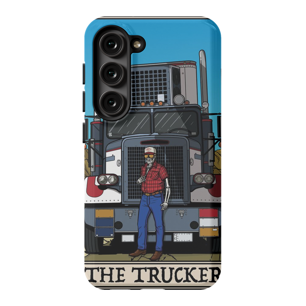 Trucker Phone Case - Premium Glossy Tough Case / Samsung Galaxy S23
