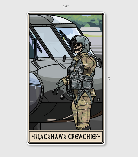 Blackhawk Crewchief Sticker