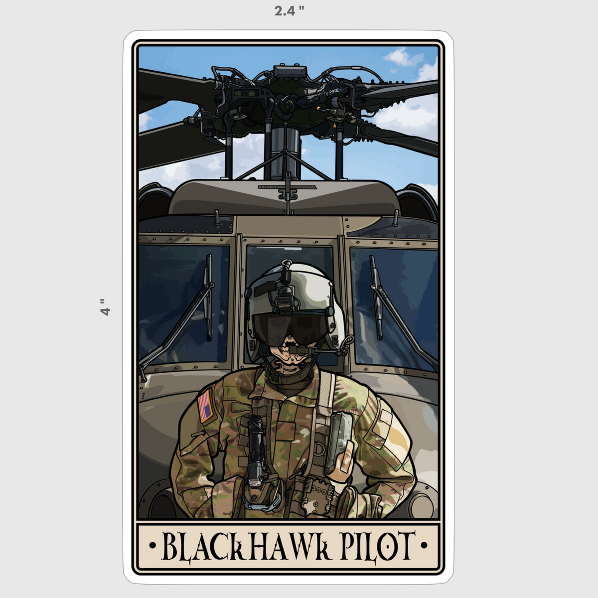 Blackhawk Pilot Sticker