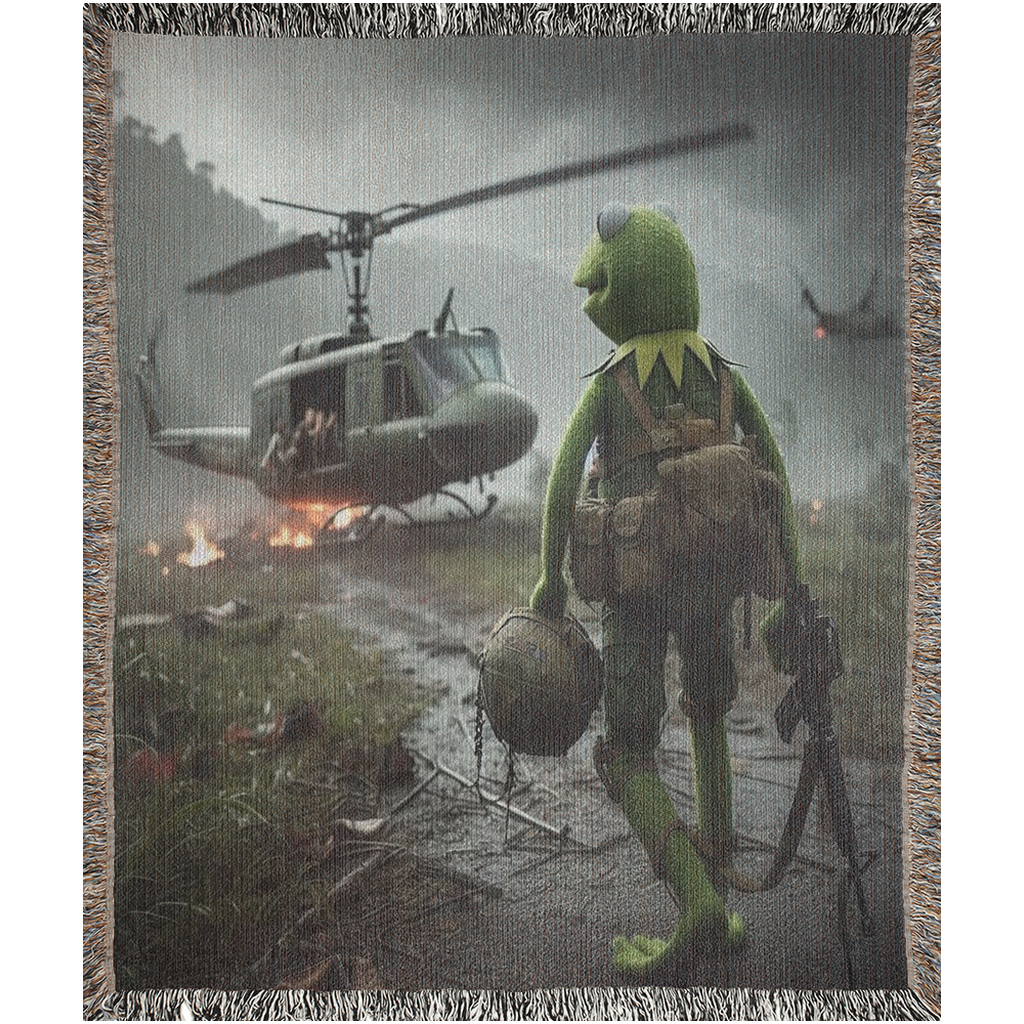 Back To The Swamp Woven Blanket