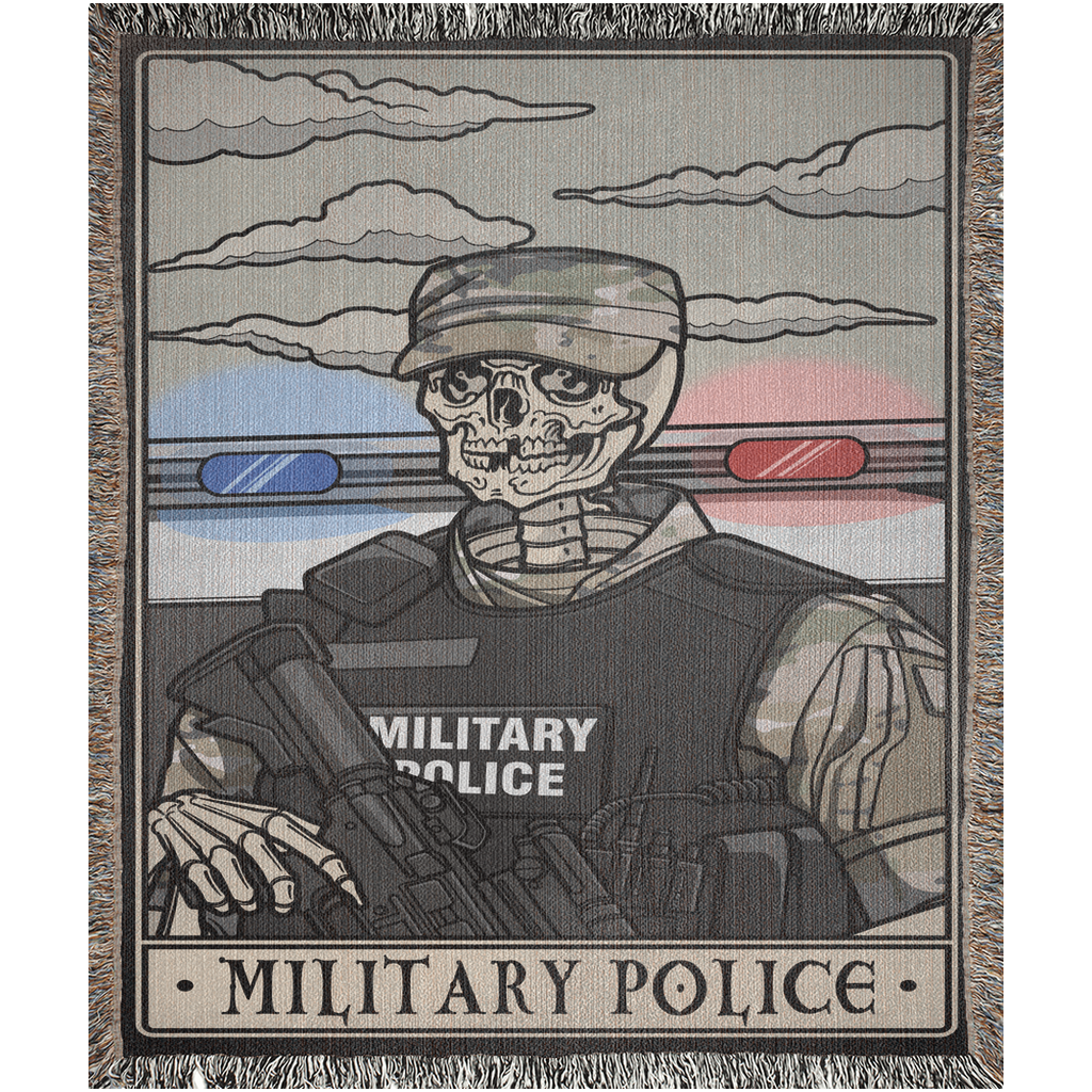 Military Police Woven Blanket