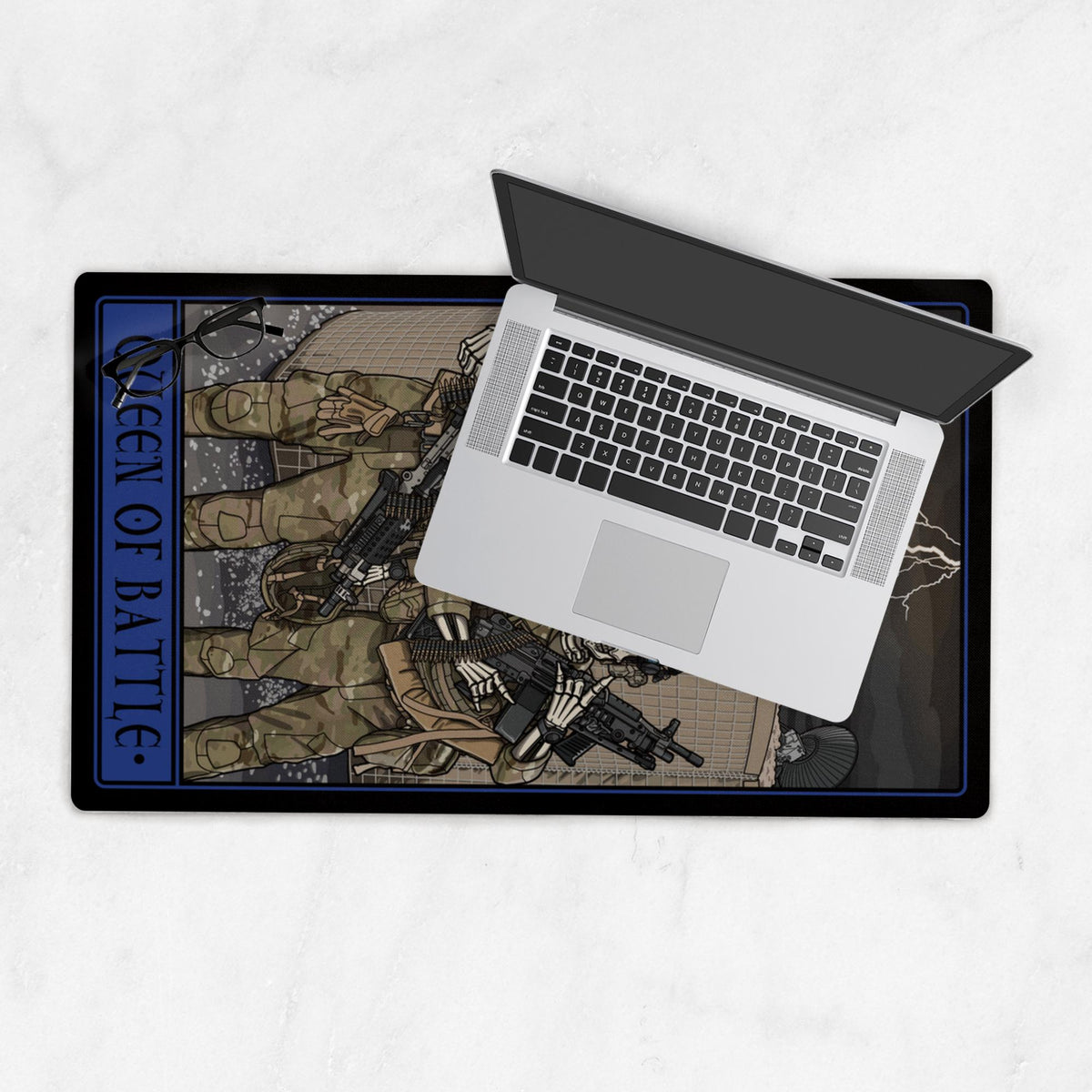 Queen of Battle Desk Mat - 14x24 inch