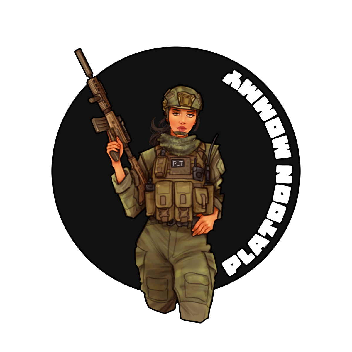 Platoon Mommy Sticker