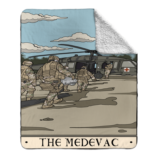 The Medevac Fleece Sherpa Blanket