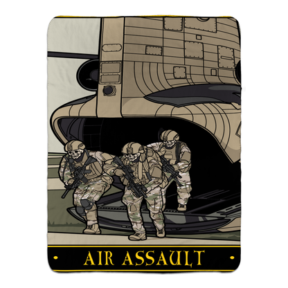 Air Assault Fleece Sherpa Blanket