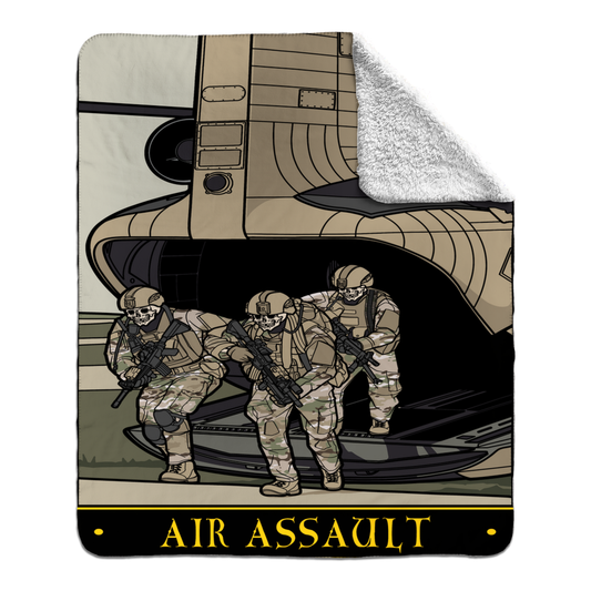 Air Assault Fleece Sherpa Blanket