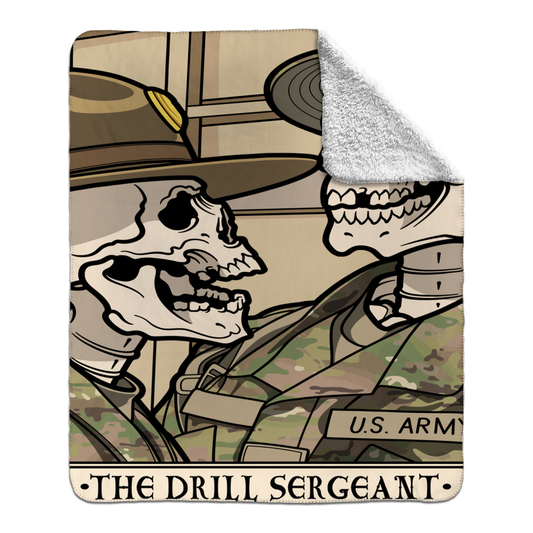 The Drill Sergeant Fleece Sherpa Blanket