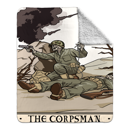 The Corpsman Fleece Sherpa Blanket