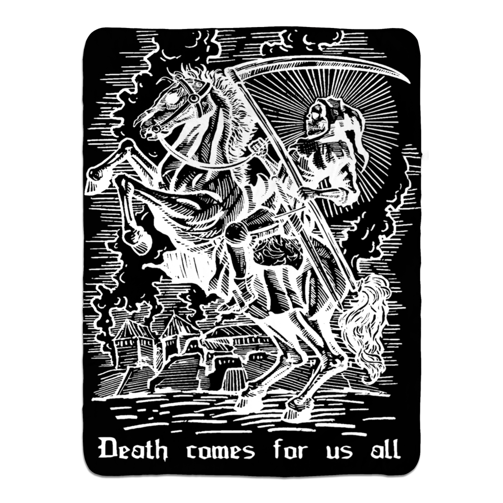 Death Comes Fleece Blanket