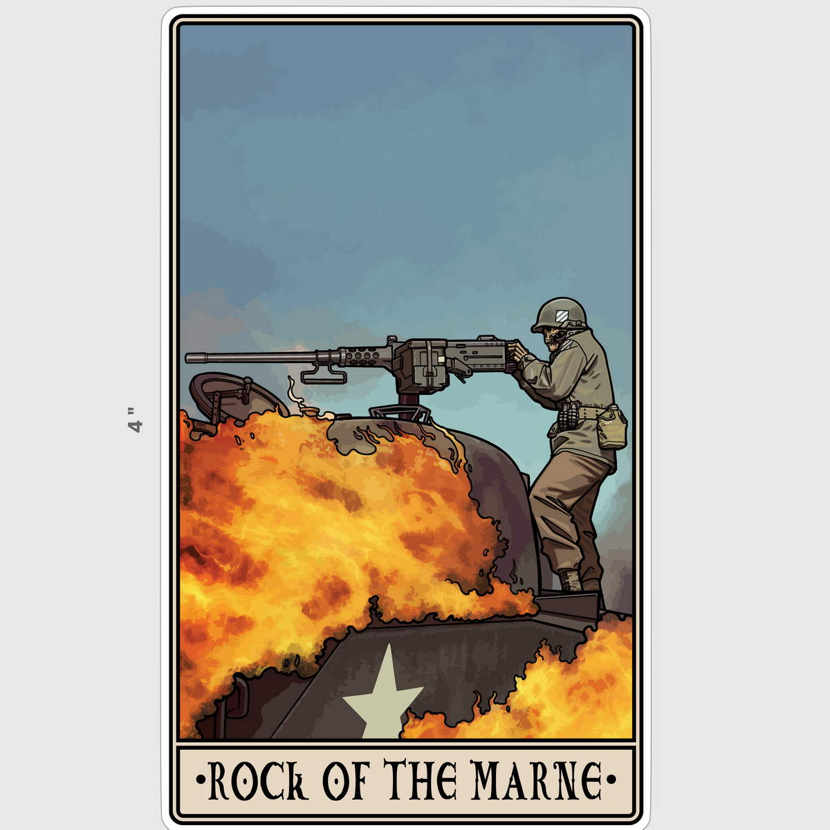Rock Of The Marne Sticker
