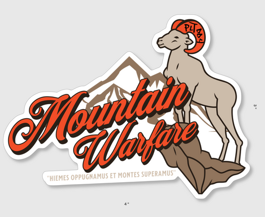Mountain Warfare Sticker