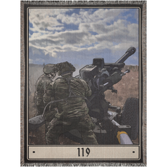 M119 Howitzer Woven Blanket - 60x80 inch / Graphics