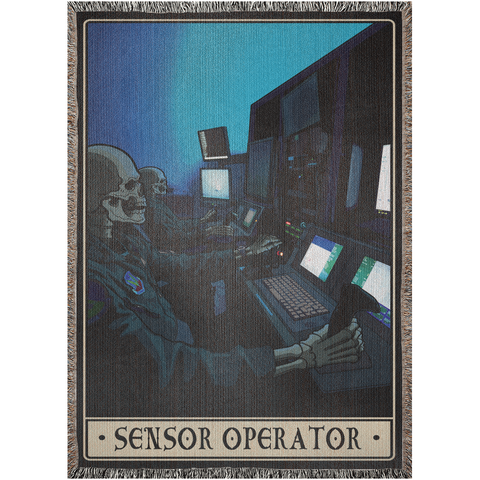 Sensor Operator Woven Blanket