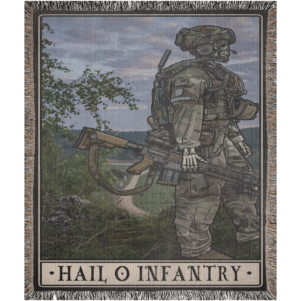 Hail O Infantry Woven Blanket