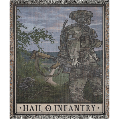 Hail O Infantry Woven Blanket