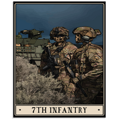 7th Infantry Acrylic Print - 1/4 inch / 8x10 inch