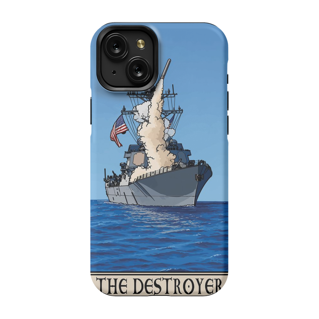 Destroyer Phone Case - Premium Glossy Tough Case / iPhone 15