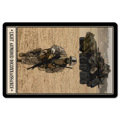 Light Armored Reconnaissance Desk Mat