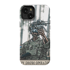 First Person View (FPV) Drone Operator Phone Case - Premium Glossy Tough Case / iPhone 15