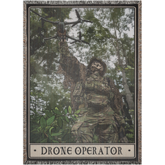 Drone Operator Woven Blanket