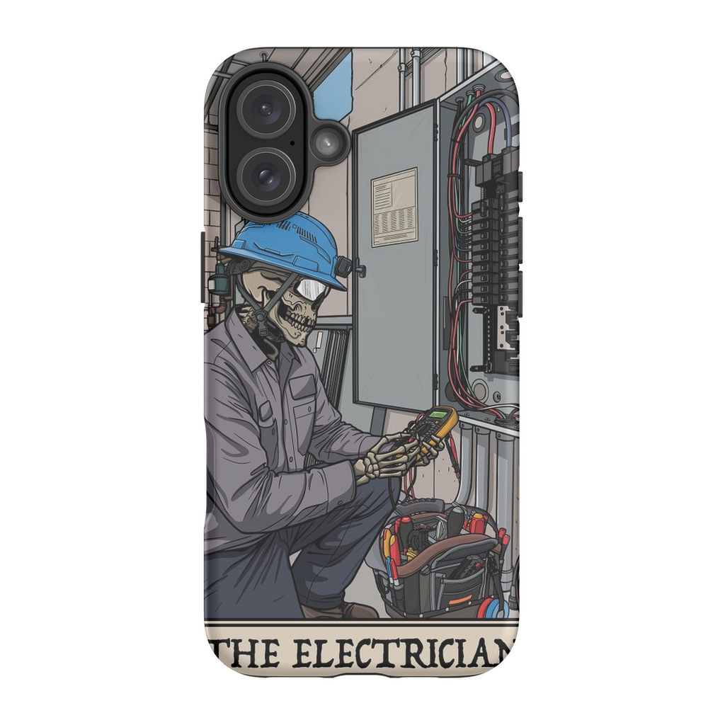 Electrician Phone Case - Premium Glossy Tough Case / iPhone 16 Plus
