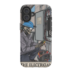 Electrician Phone Case - Premium Glossy Tough Case / iPhone 16 Plus