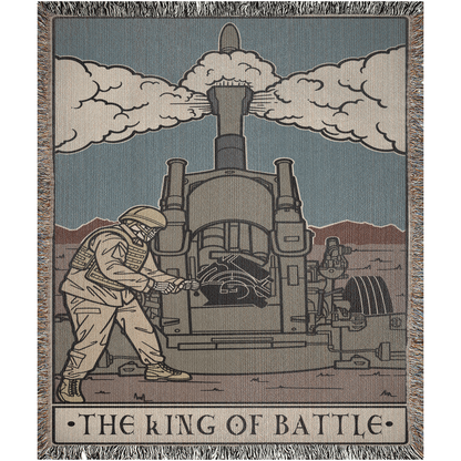 King Of Battle Woven Blanket