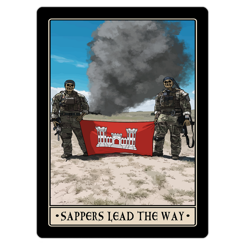 Sappers Lead The Way Magnet - 3x4 inch