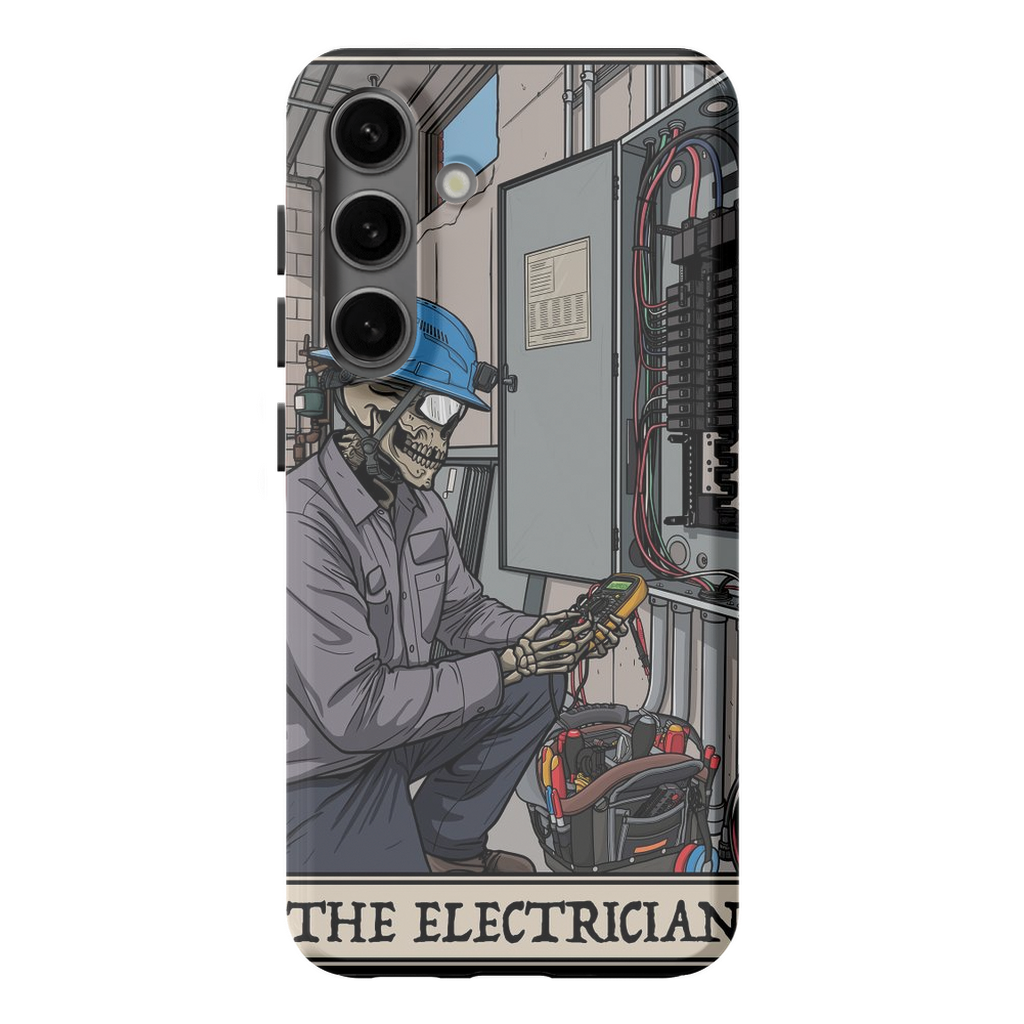 Electrician Phone Case - Premium Glossy Tough Case / Samsung Galaxy S24