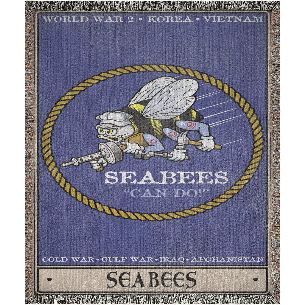 Seabees Woven Blanket