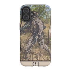 0311 Marine Rifleman Phone Case - Premium Glossy Tough Case / iPhone 16 Plus