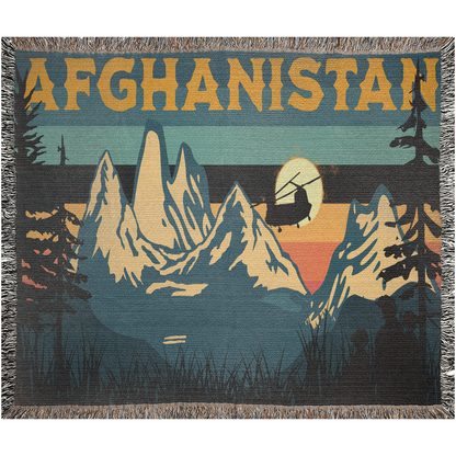 Afghanistan Sunset Woven Blanket