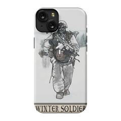 Winter Soldier Phone Case - Premium Glossy Tough Case / iPhone 15 Plus