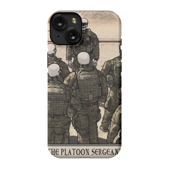 Platoon Sergeant Phone Case - Premium Glossy Tough Case / iPhone 15 Plus