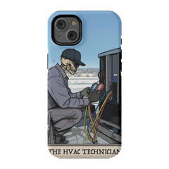 HVAC Technician Phone Case - Premium Glossy Tough Case / iPhone 14 Plus