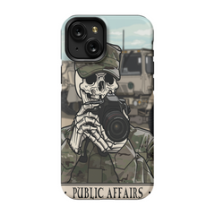 Public Affairs Officer (PAO) Phone Case - Premium Glossy Tough Case / iPhone 15