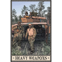 Heavy Weapons Puzzle - 20x30 inch | 1014 Pieces