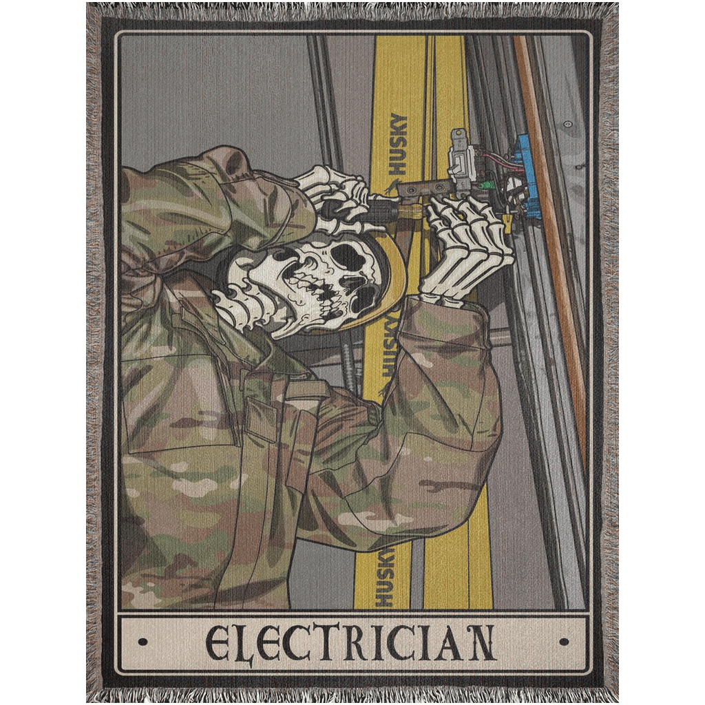 Electrician Woven Blanket