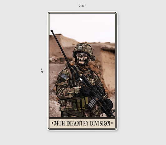34th Infantry Division Sticker